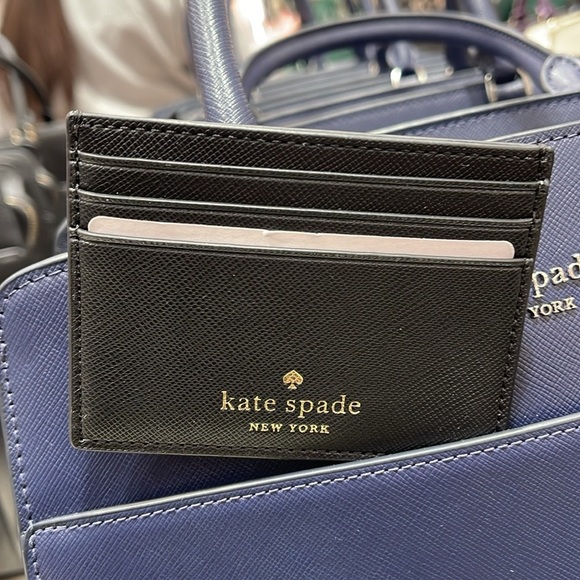Kate Spade Schuyler Small Slim Card Holder
Black 
NWT - Picture 6 of 16